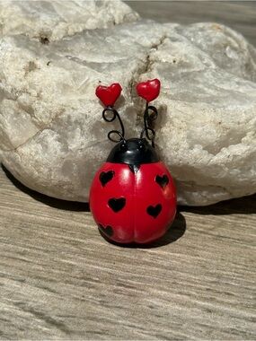 EUC Vintage Little Lovebug Ladybug Pin by Ganz